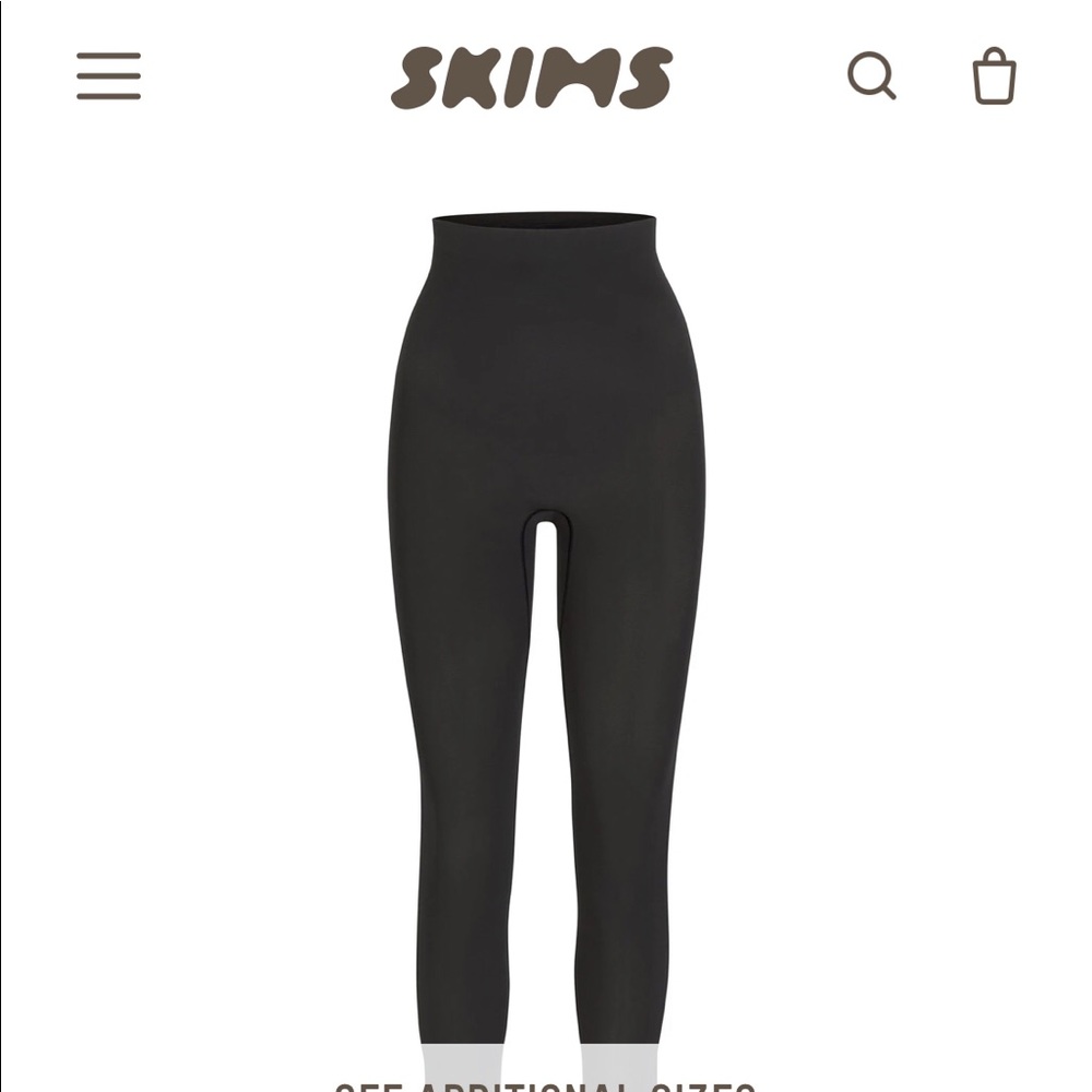 Skims Sculpting Leggings -S/M Onyx